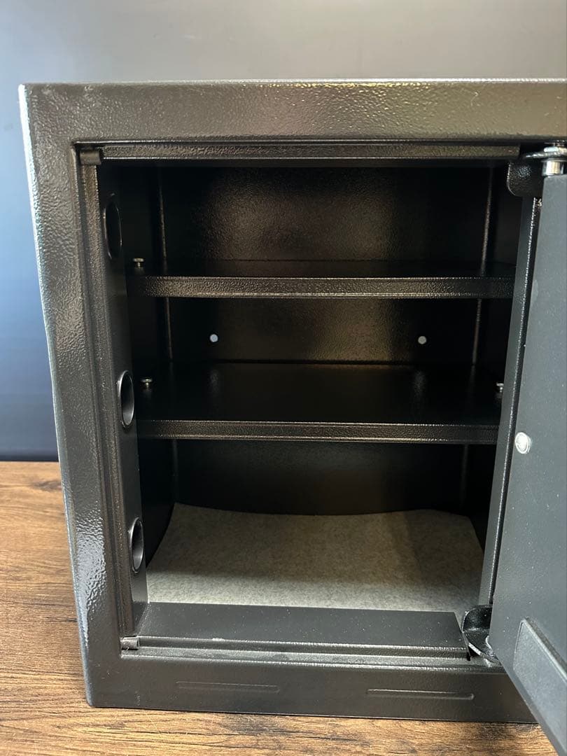 テンキーロック金庫 ブラック セーフティボックス シリンダー錠