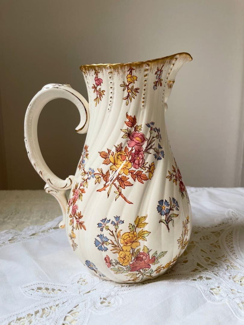サルグミンヌ ルイ15世 ピッチャー U&C時代 割れあり 金継ぎ用