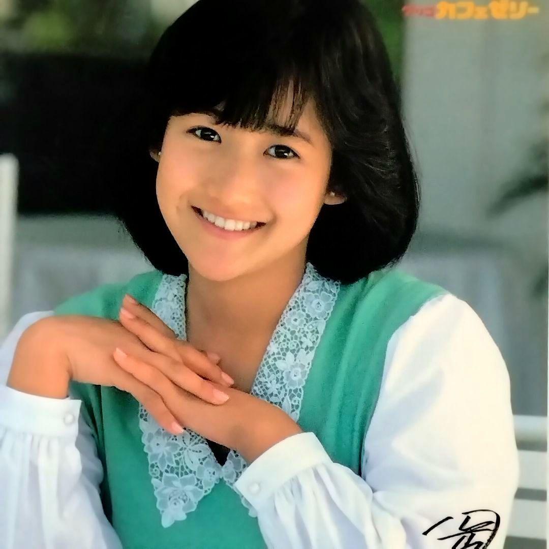 一*郎様 ★岡田有希子★グリコ カフェゼリー★下敷き★おまけ付★昭和レトロ★非売