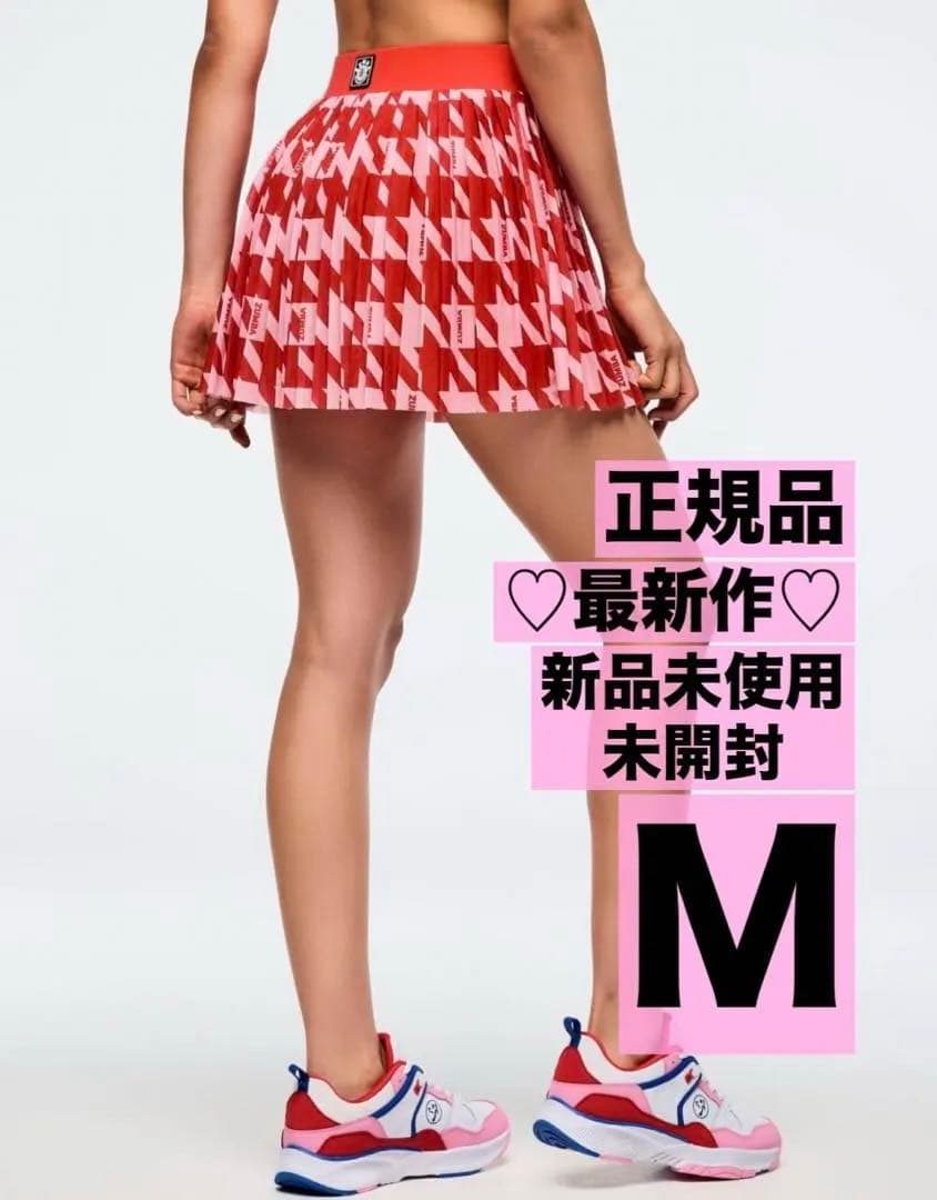 正規品 最新作 新品未開封 ZUMBAバレンタイン プリーツスカート M 完売品