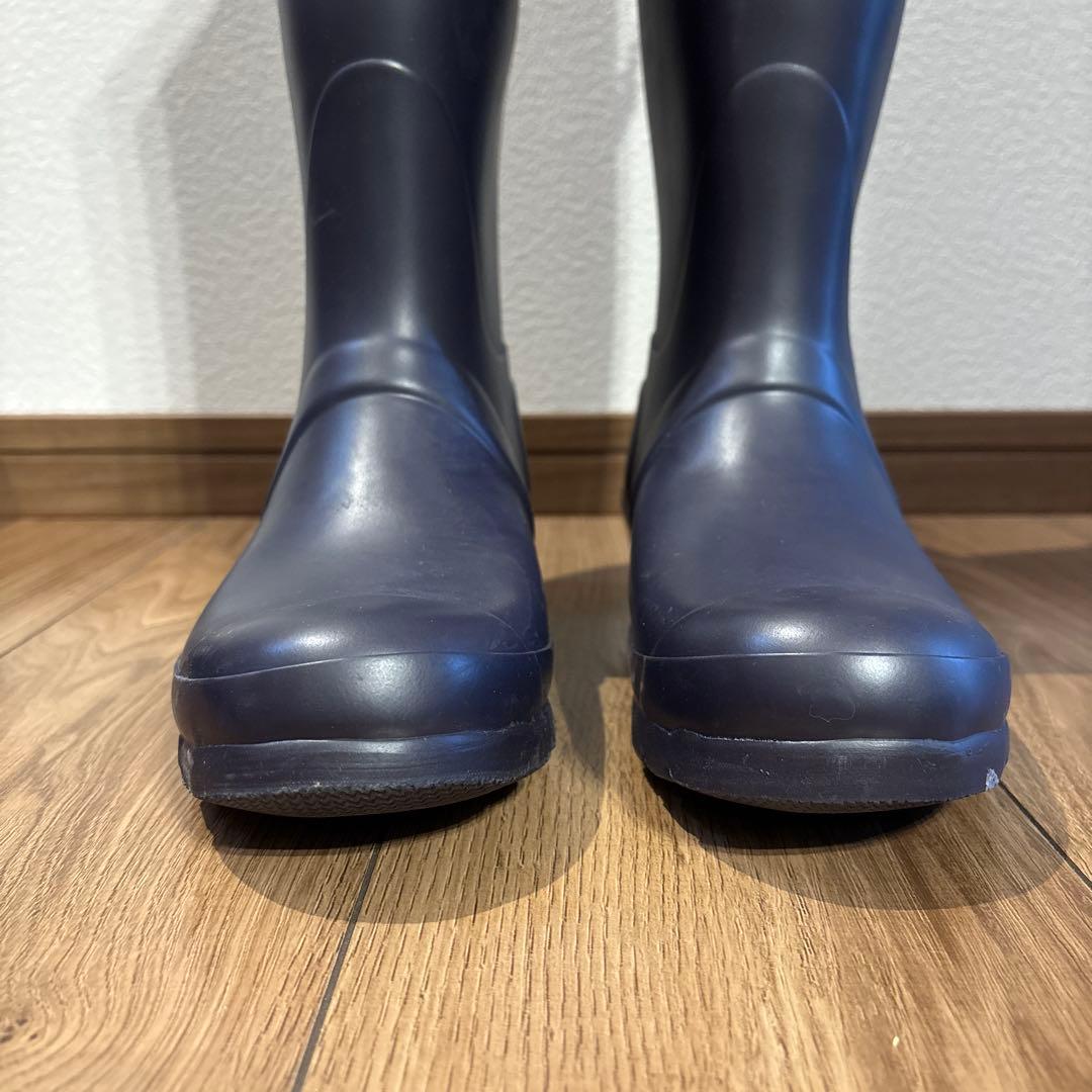 HUNTER ダークブルー 長靴 バックル付き 25cm