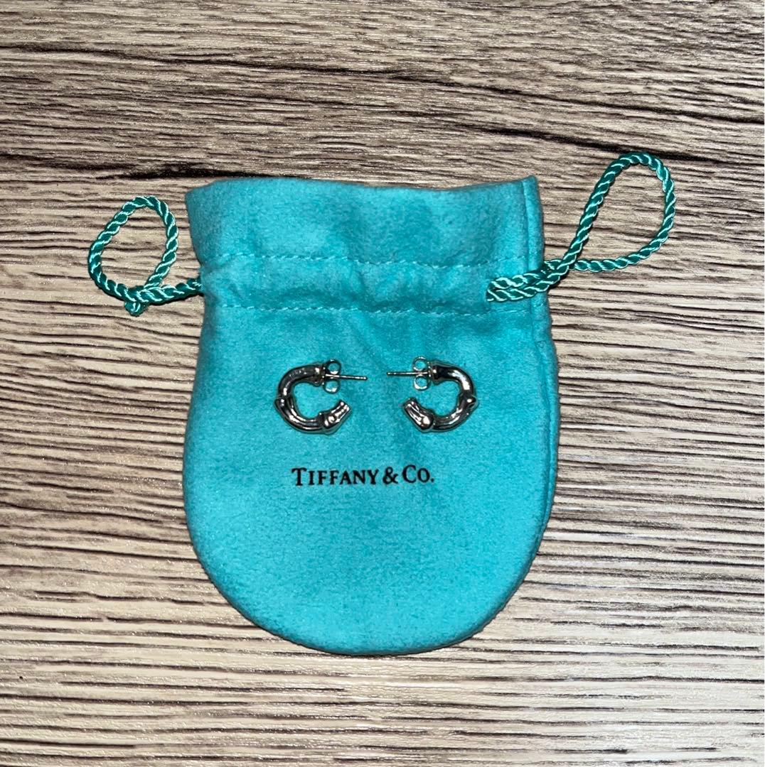 Tiffany バンブー　ピアス　silver925