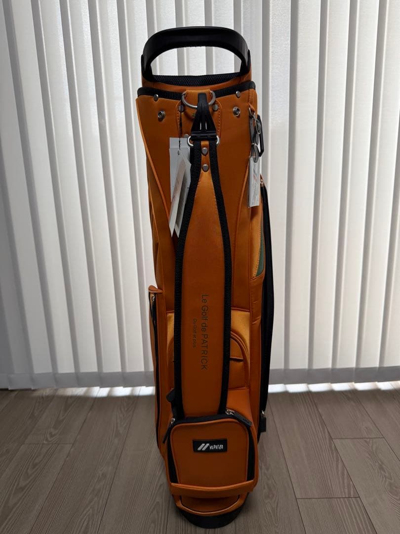 新品未使用　パトリック　キャディバッグ　PATRICK GOLF オレンジ
