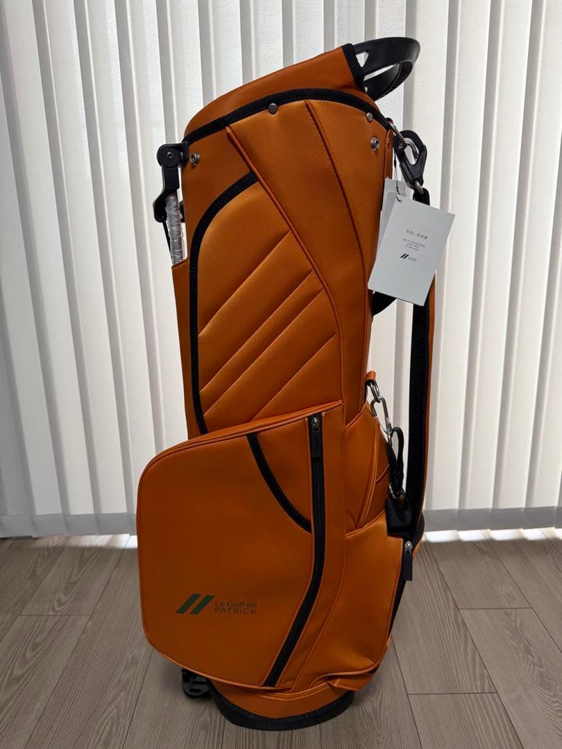 新品未使用　パトリック　キャディバッグ　PATRICK GOLF オレンジ