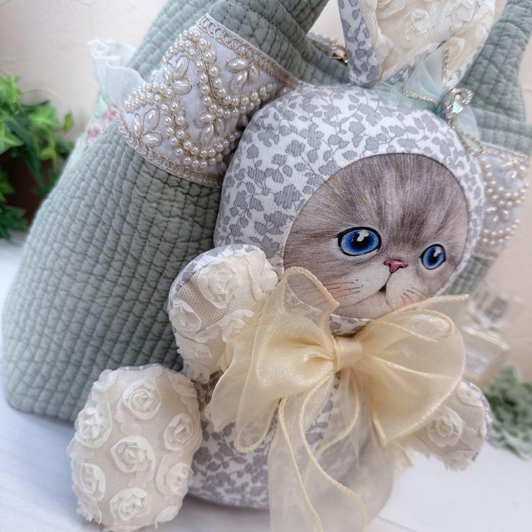 あ*き様 コヤンイサムチョン♡bigるみちゃんヌビ×インド刺繍の春色トートバッグ