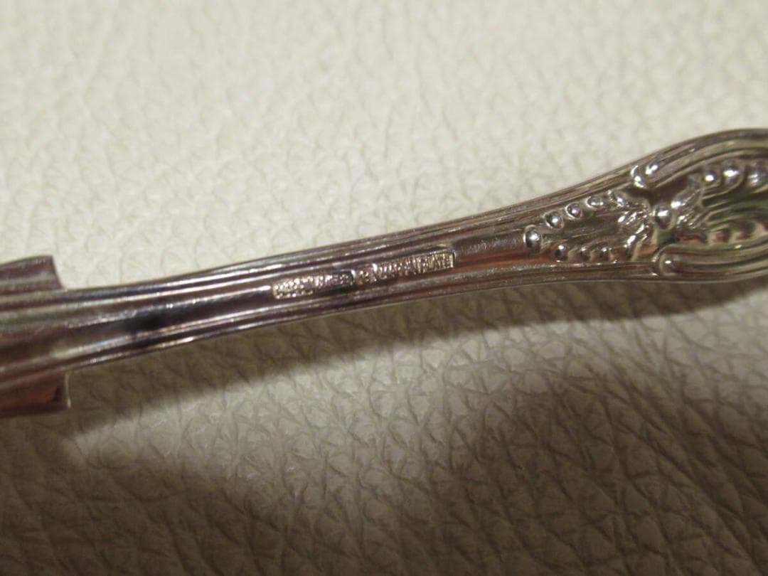 共箱付 1995年製◆マッピン＆ウェッブ ケーキフォーク 銀プレート 6本セット