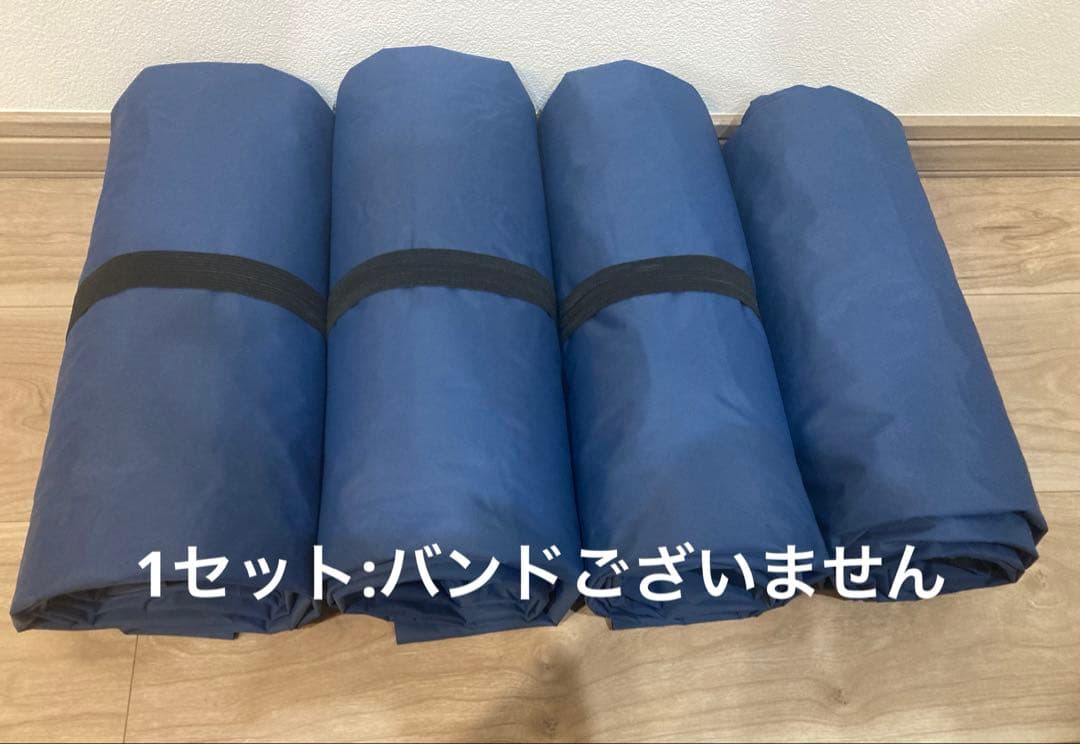 エアーマット足踏み GEKETY ネイビー 4個セット　キャンプ•登山•車中泊