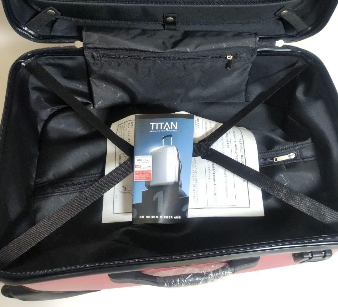 TITAN キャリーカート 4輪 レッド