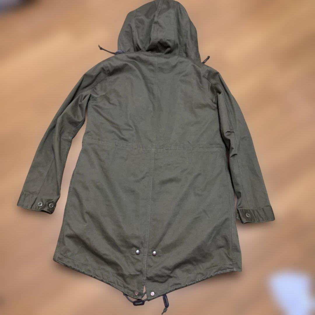 美品⁂フレッドペリー⁂モッズコート　ブロックチェックボアライナー　カーキ　S