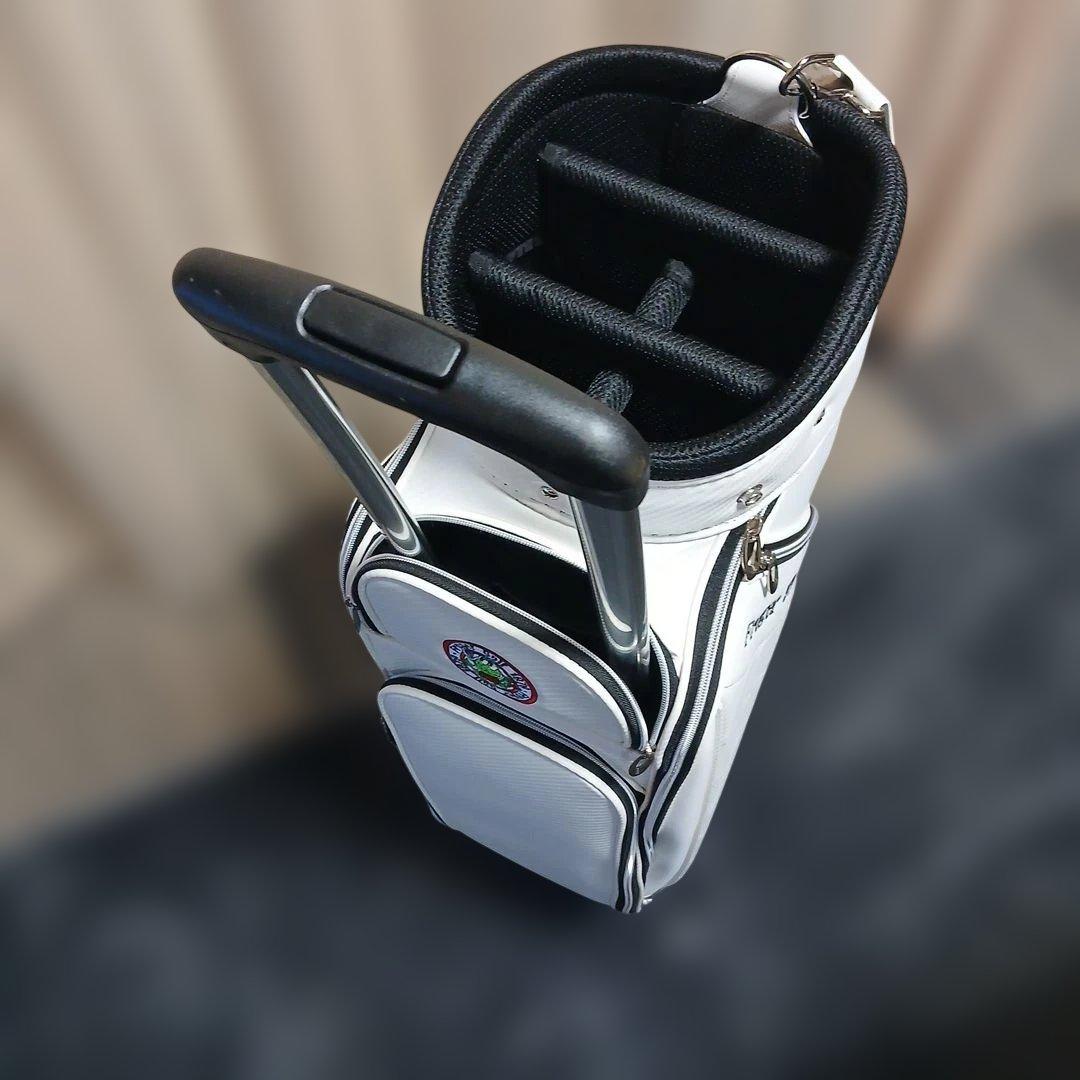 Froger 1979 ホワイトゴルフバッグ(キャリー付)