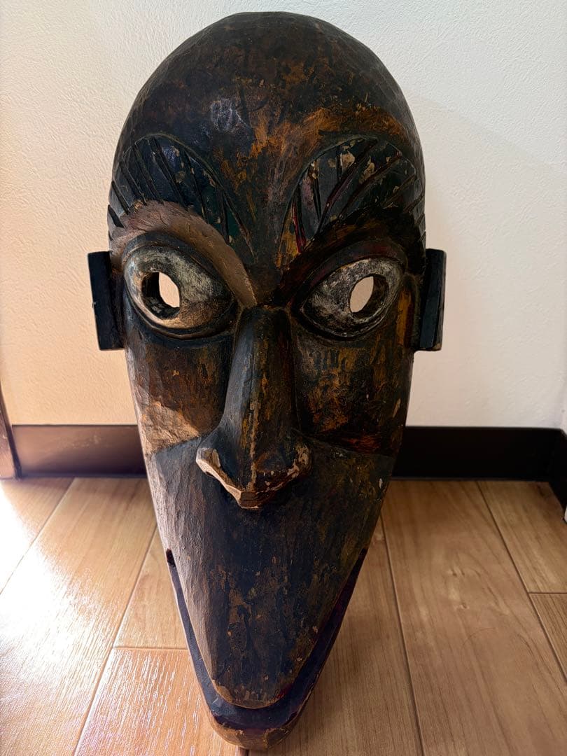 ネパール　仮面　神面　アンティーク