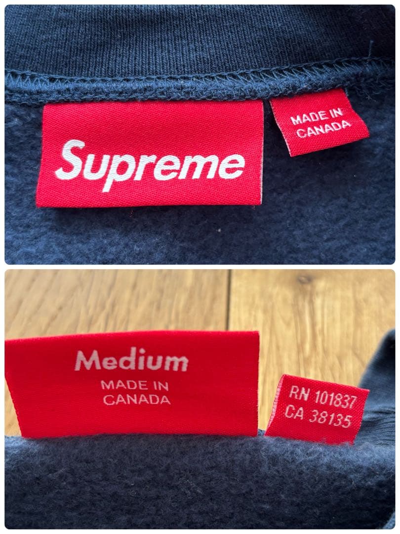 【極希少】Supreme Crest Crewneck ネイビー プラダ 大人気