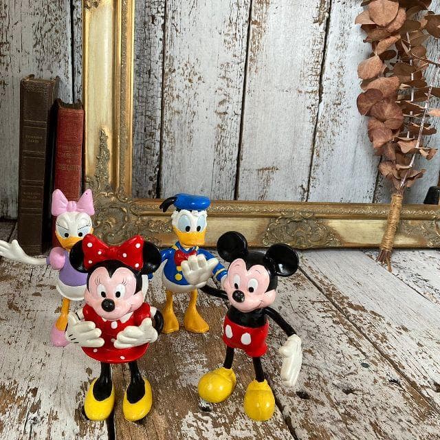ヴィンテージ*アプローズ社×ディズニー*ミッキーミニーマウス ドナルドフィギュア