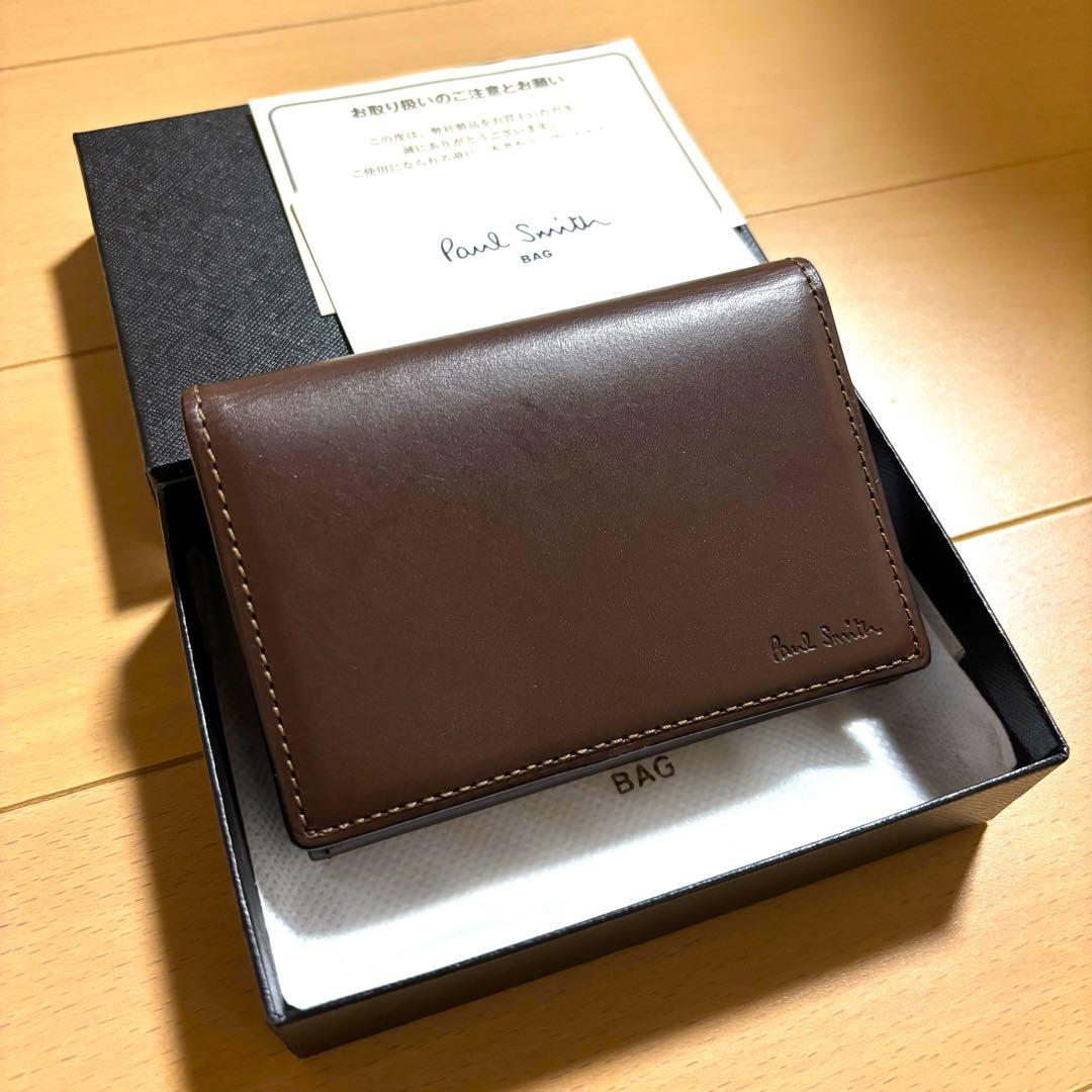 Paul Smith 名刺入れ　オールドレザー2 新品未使用品　ブラウン　完売品