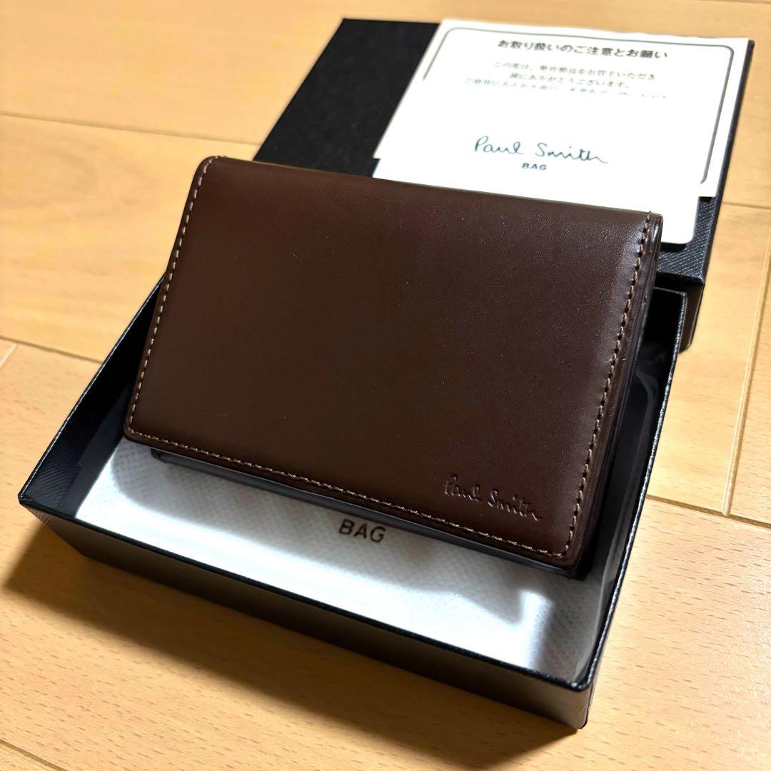 Paul Smith 名刺入れ　オールドレザー2 新品未使用品　ブラウン　完売品