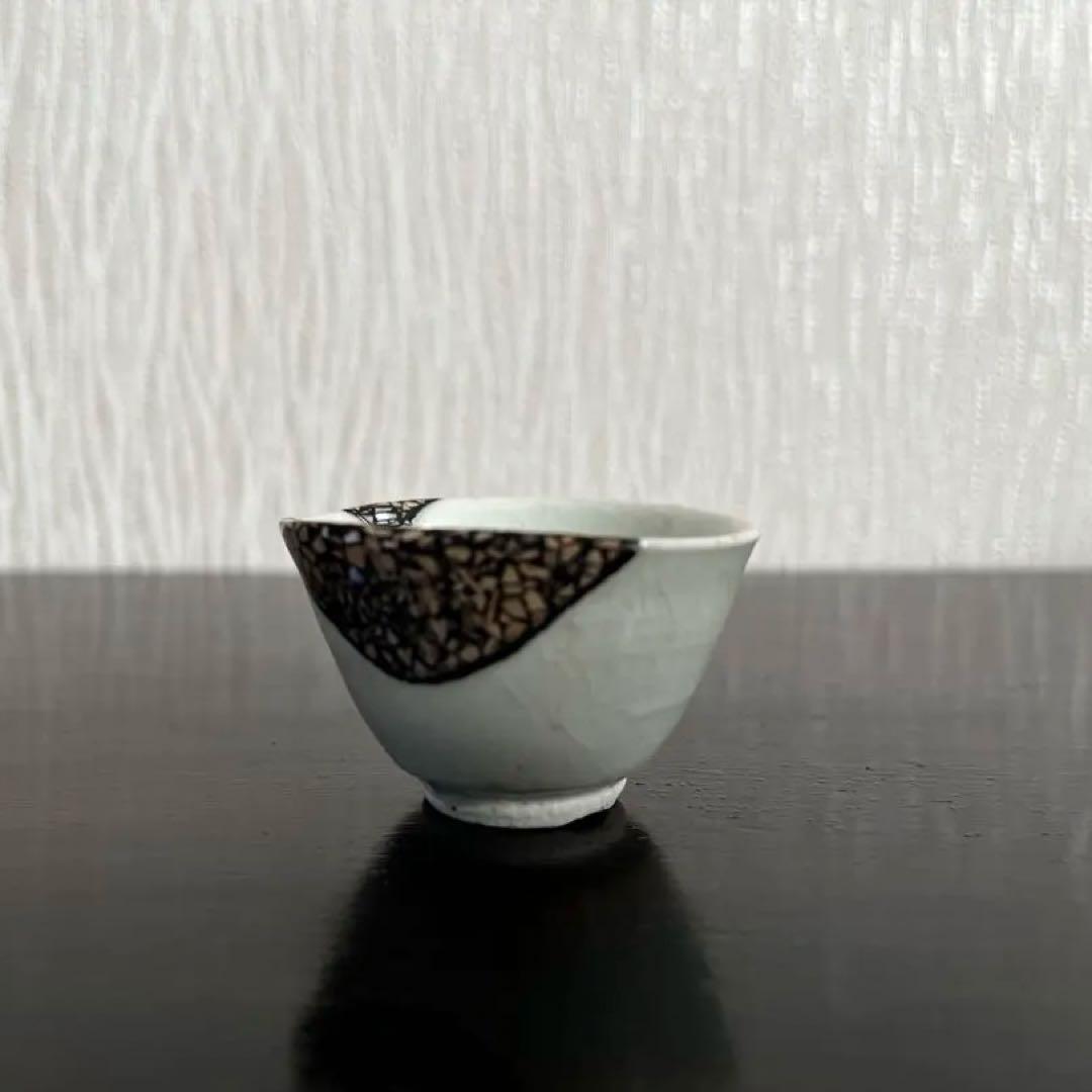 初期伊万里　白磁小盃　金継ぎ