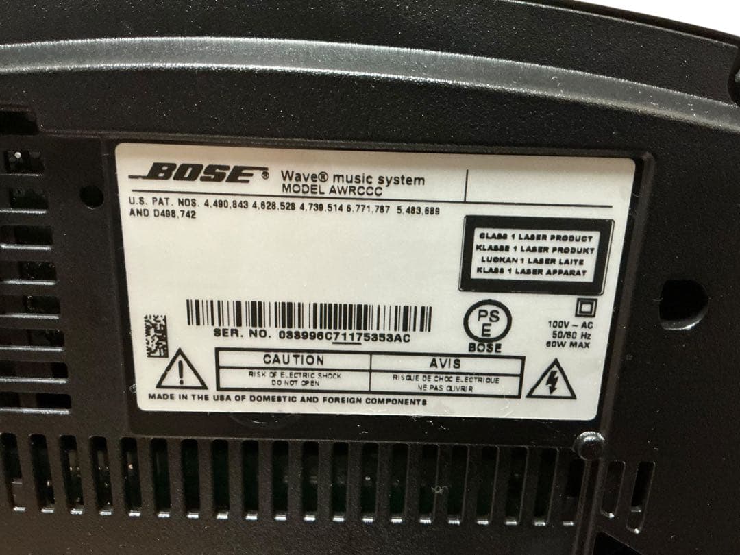 現状品　BOSE Wave music system AWRCCC 台座付き