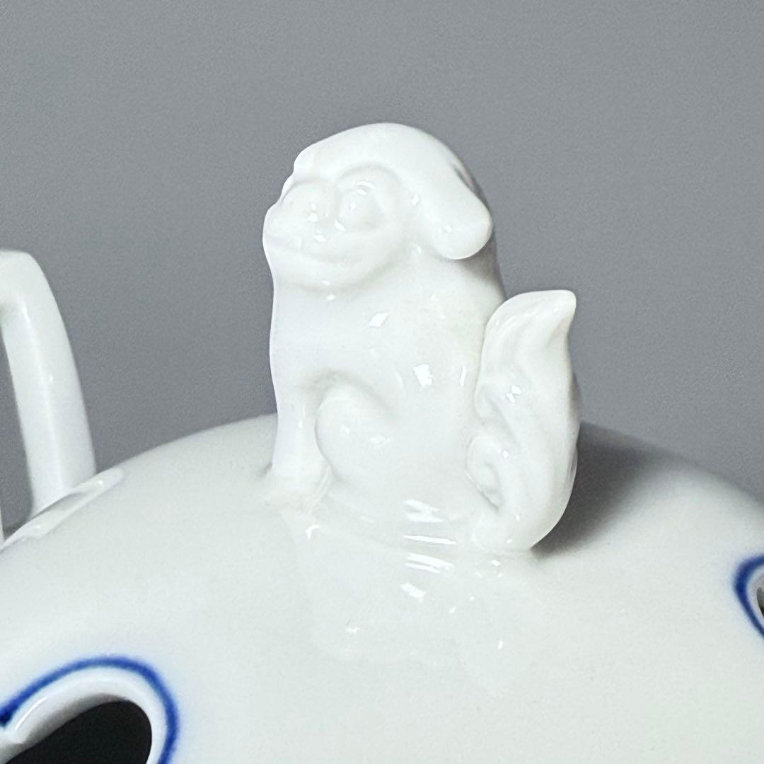 人間国宝　十三代　酒井田柿右衛門　染錦龍地文　七宝文　香炉　共箱　高級ライン