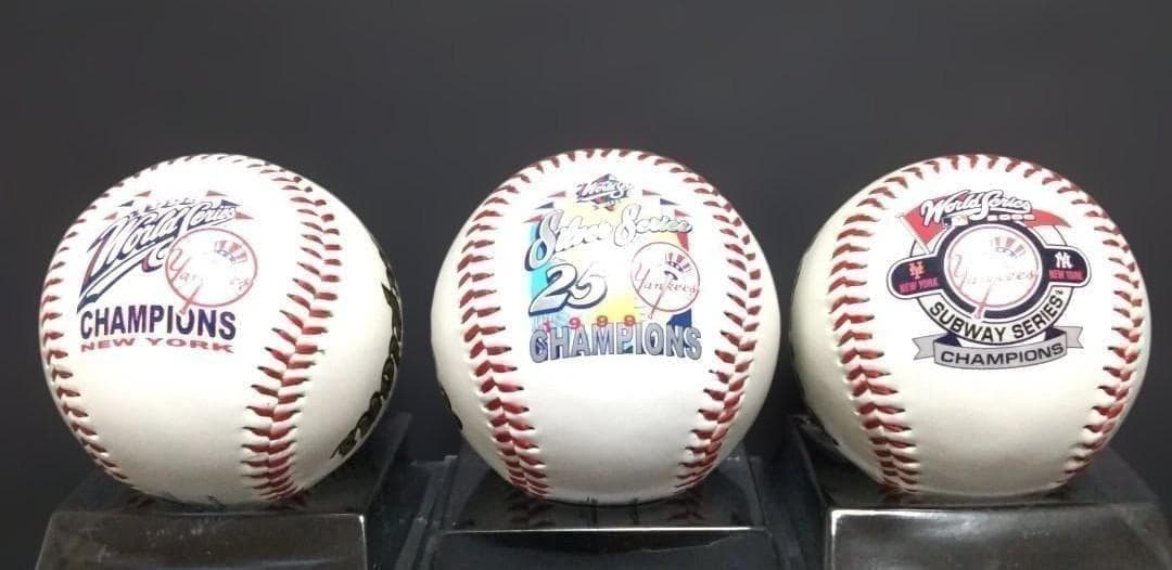 ヤンキース ワールドシリーズ チャンピオンボール 3個セット