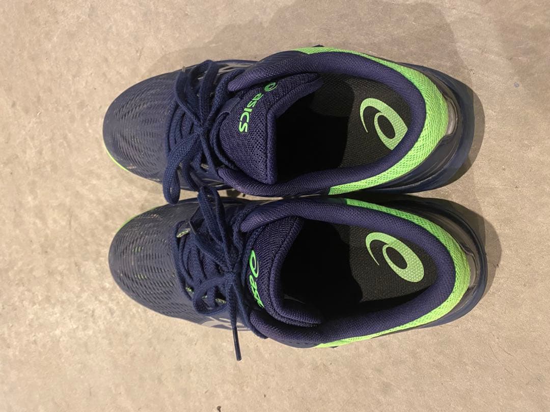 asics 安全靴 ネイビー/グリーン