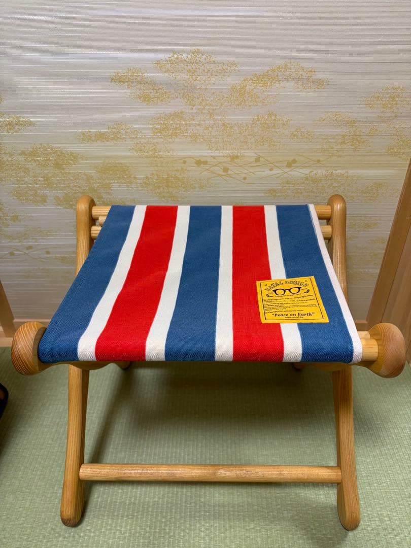 ネイタルデザイン　EIスツール　レトロストライプSTDIOwad収納付き