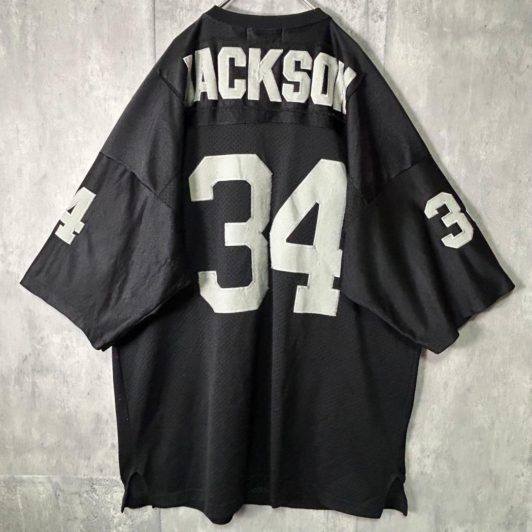 04`限定版 レイダース ボー ジャクソン ゲームシャツ 刺繍ロゴ
