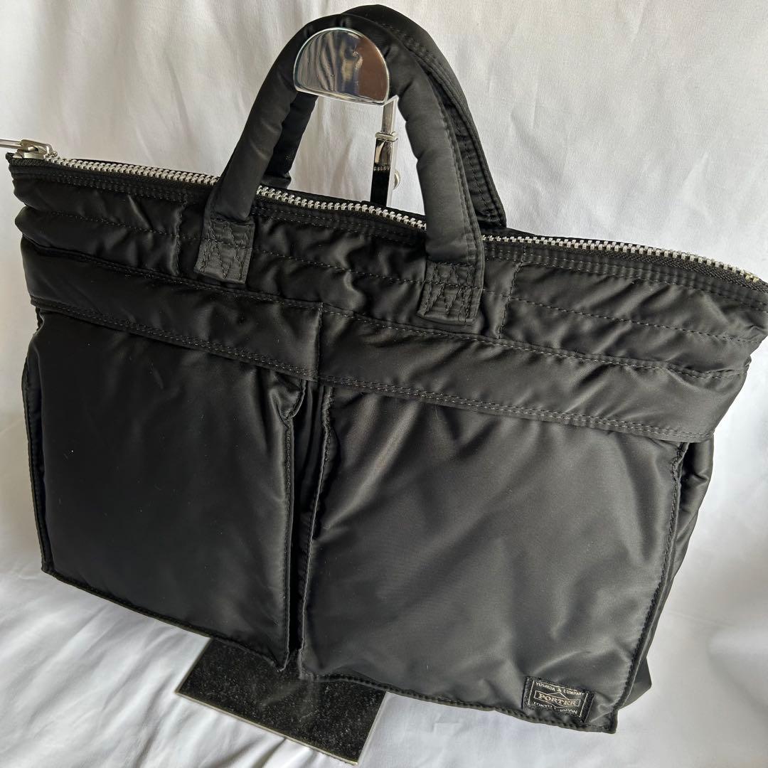 【美品】PORTER ポーター タンカー ブリーフケース S ビジネスバッグ　黒