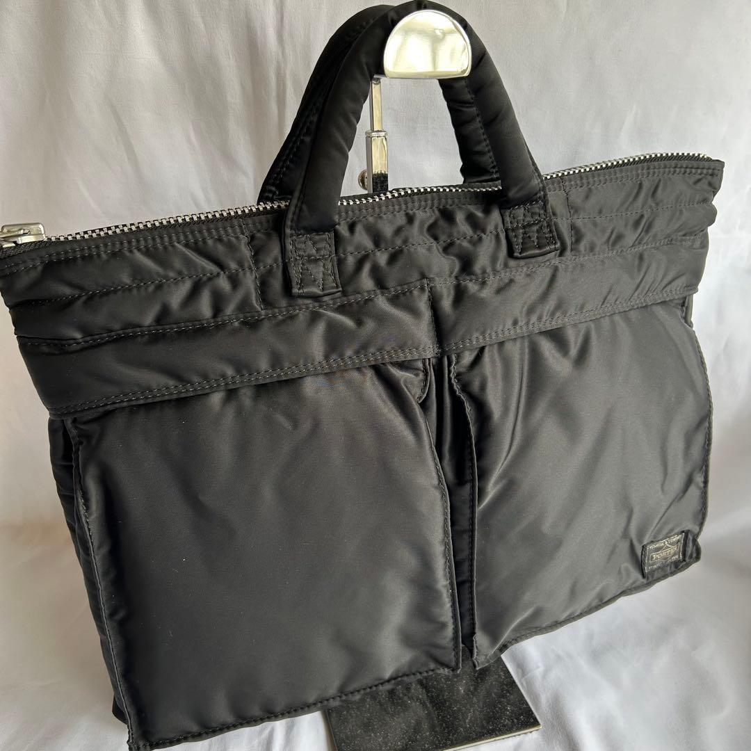 【美品】PORTER ポーター タンカー ブリーフケース S ビジネスバッグ　黒