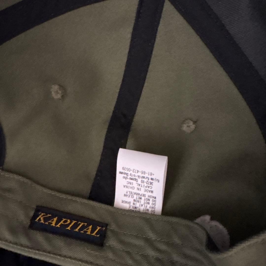 25SS kapital チノ ベースボールキャップ グリーン カーキ 完売品
