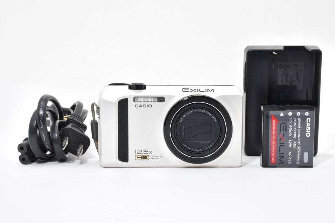 美品 カシオ　CASIO EXILIM EX-ZR100 ホワイト ＃A303