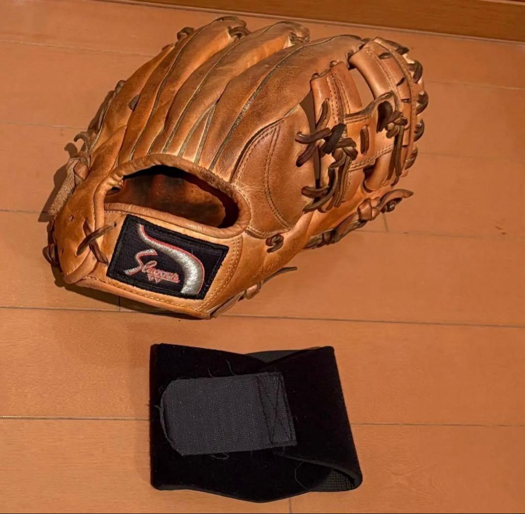 スラッガー　軟式　Slugger KSN-MS-Ⅱ　グローブ グラブバンド付き