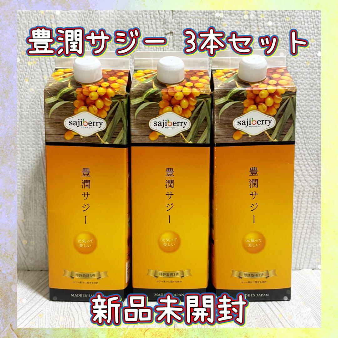 【新品未開封】豊潤サジー 1000ml 3本セット フィネス おまけ付き！