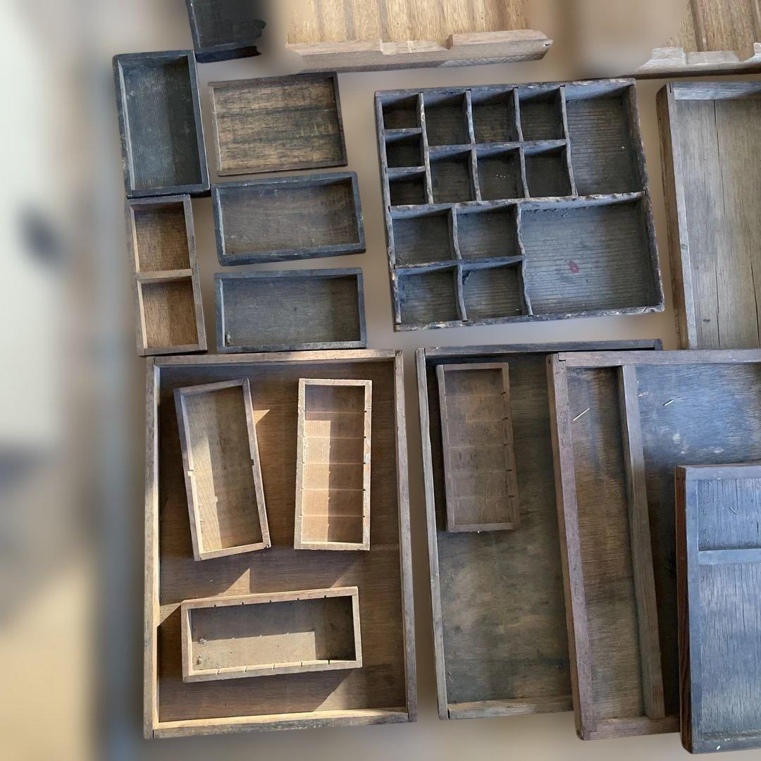 【ゲリラ品w】活版印刷所から出た木のもの　色々　50個くらい【活版印刷】