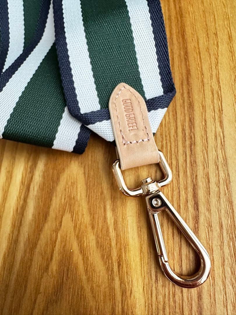 GOOD GRIEF!/グッドグリーフ ボーダーベルト (6cm) グリーン