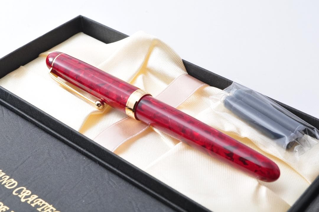 新品 大西製作所 ハンドメイド 万年筆 手作り 【レッド】