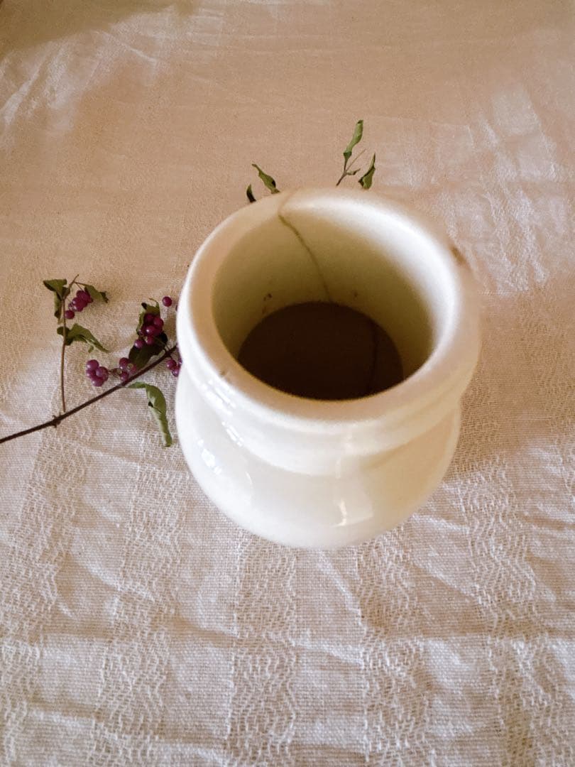 フランスアンティーク　K&G Lunéville マスタードポット①