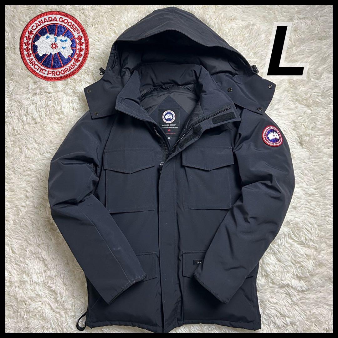 【最高級・L】　カナダグース　カムループス　ダウンジャケット　ブラック系