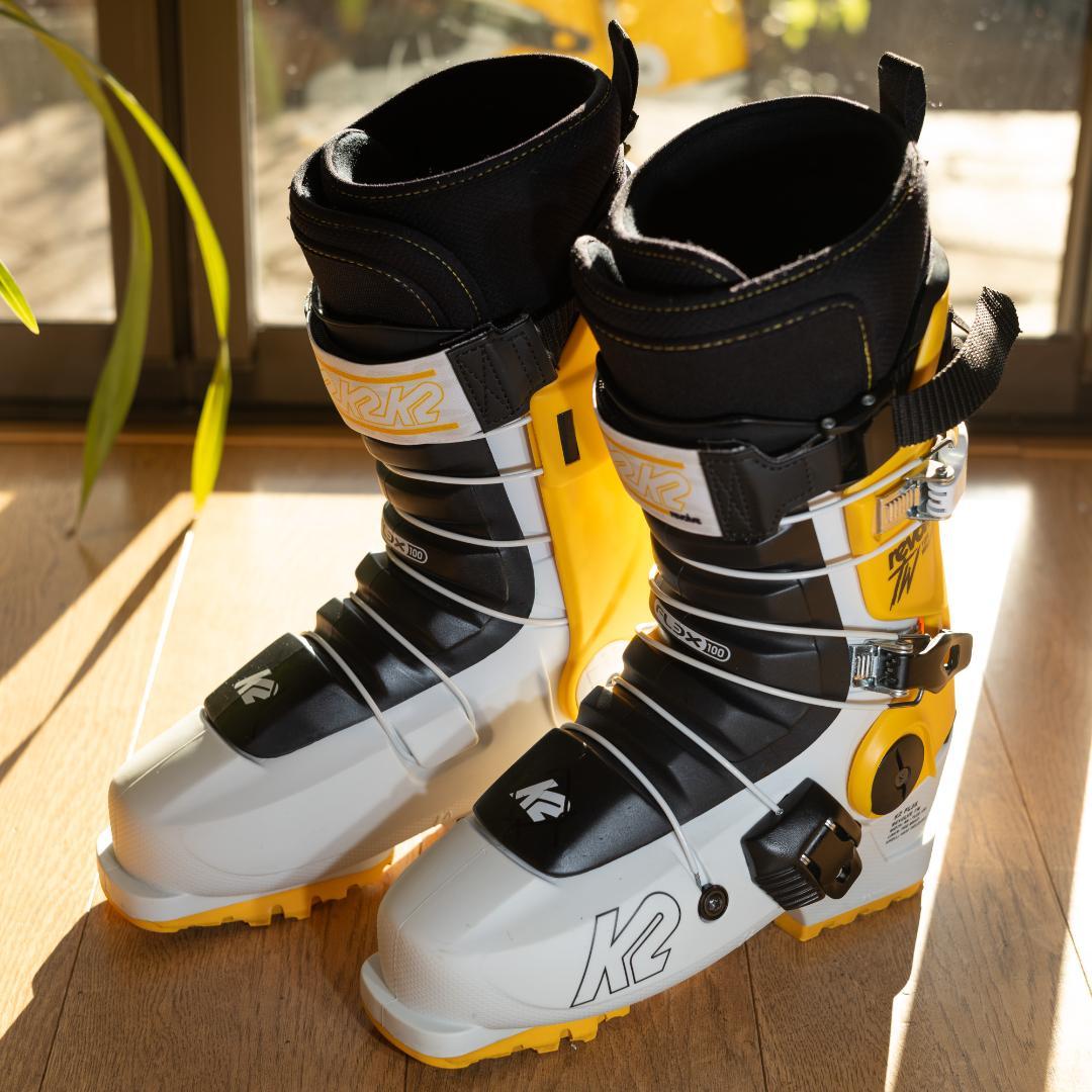 【美品】K2 REVOLVE TW + FG PRO 26.5cm フリースキー