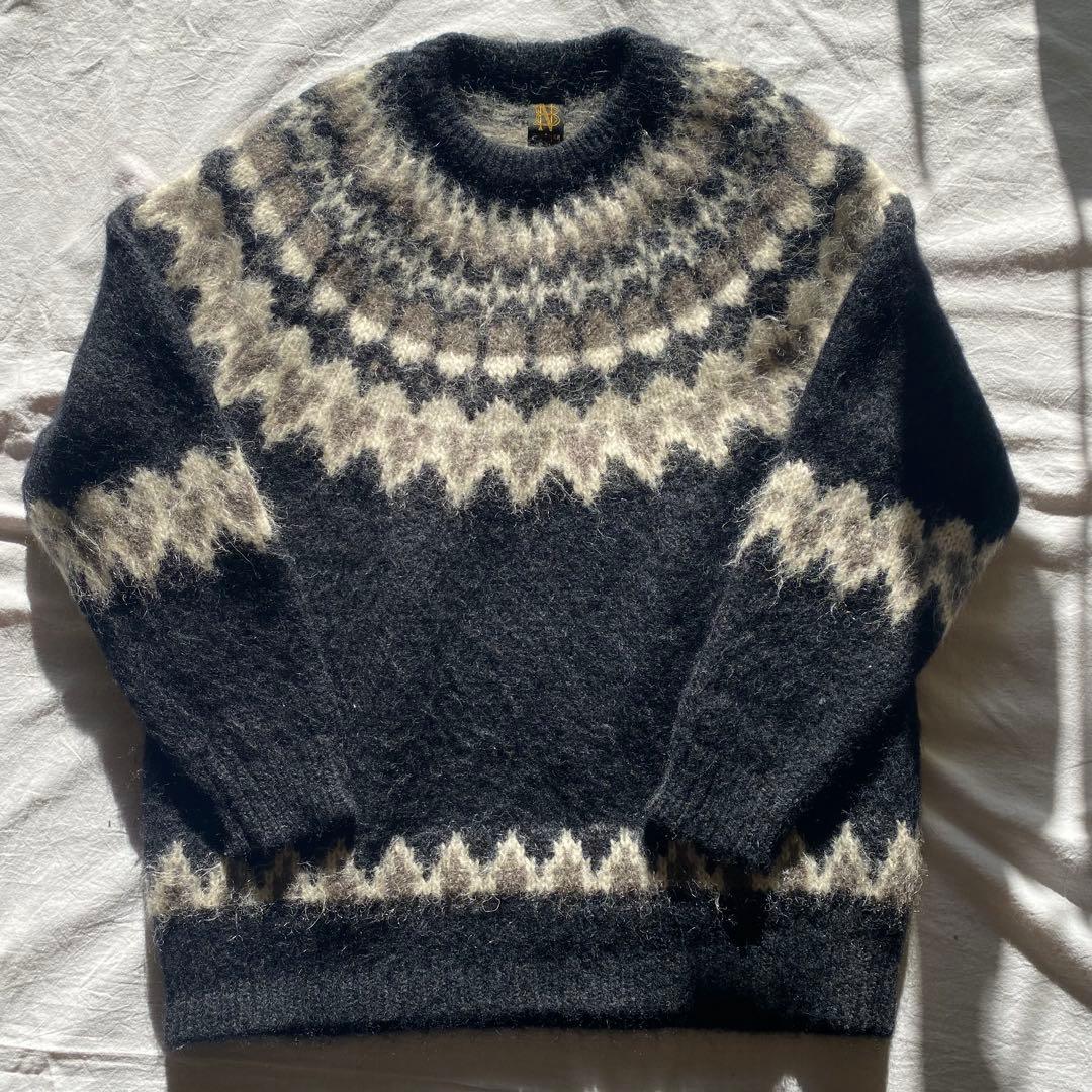 BATONER バトナー　ノルディック　モヘアニット　19FW size2