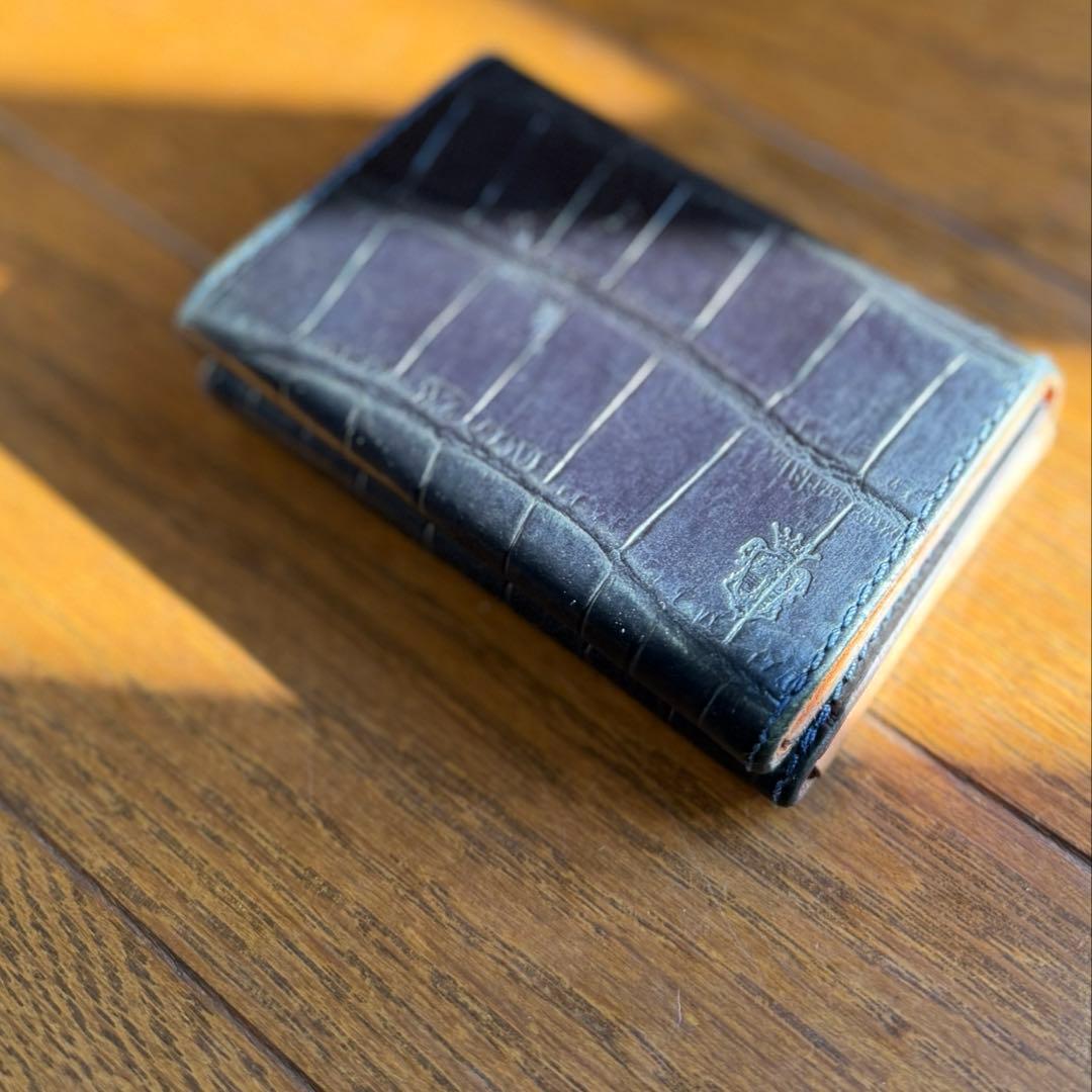 Felisi フェリージ 名刺入れ909 レザー 黒 型押し