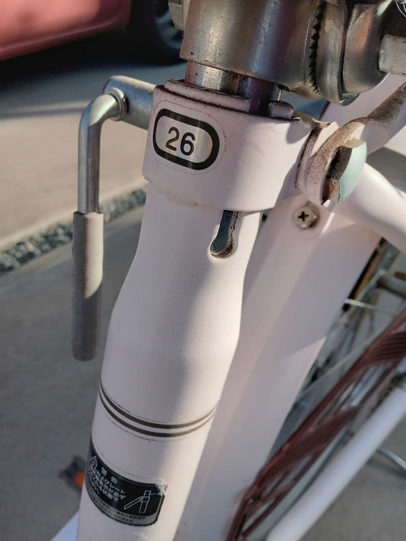 美品　ノーパンクタイヤ自転車　ママチャリ26インチ群馬埼玉栃木