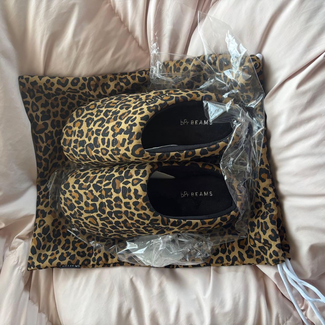bPr BEAMS ヒョウ柄サンダル 未使用