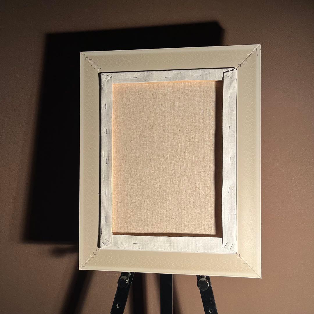 アサヒ 手書き油絵 花瓶の花 2点