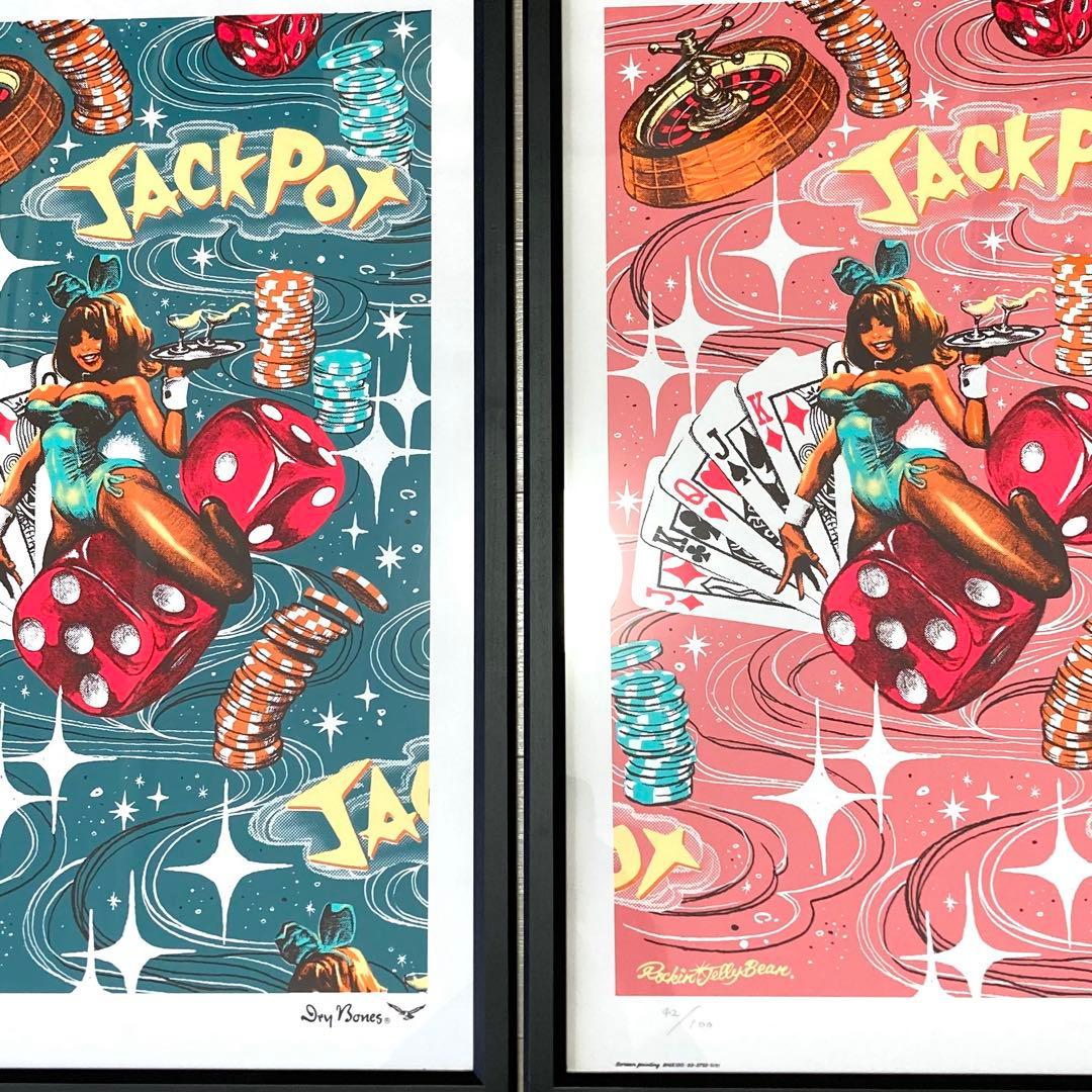 ロッキンジェリービーン　シルクスクリーンポスター　ジャックポット　JACKPOT