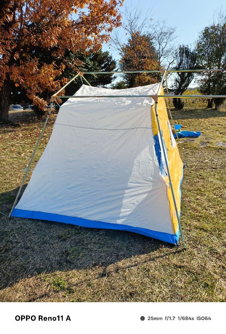 オガワ　クラウン　オーナーロッジ　鉄骨テント　冬キャンプ