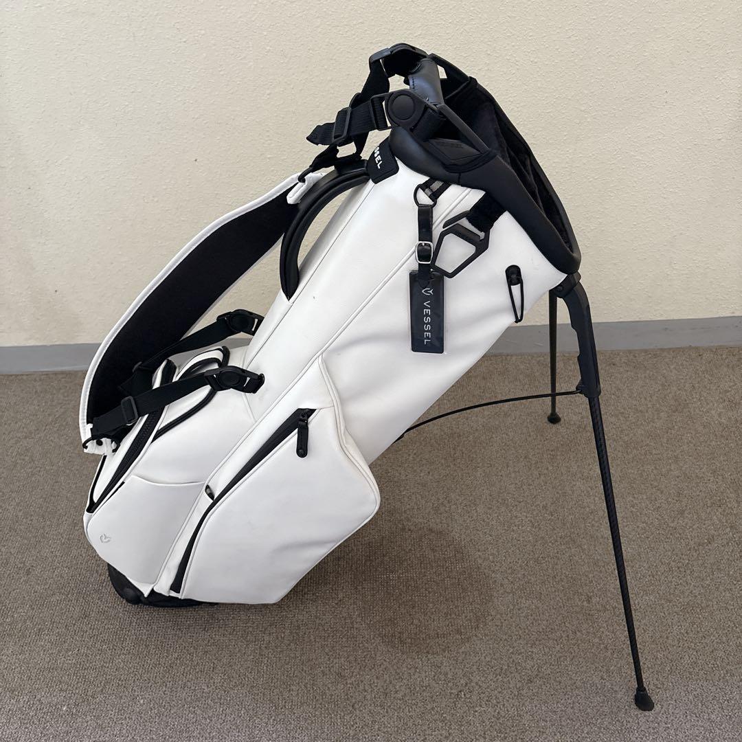 [美品］Vessel ゴルフ スタンド キャディバッグ White