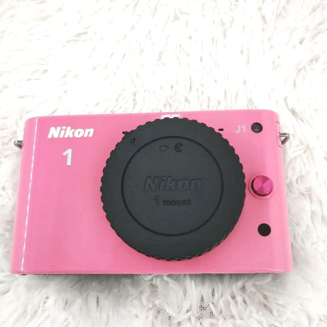 Nikon 1 J1 ピンク ✨️ バッテリー　充電器　箱　ストラップ