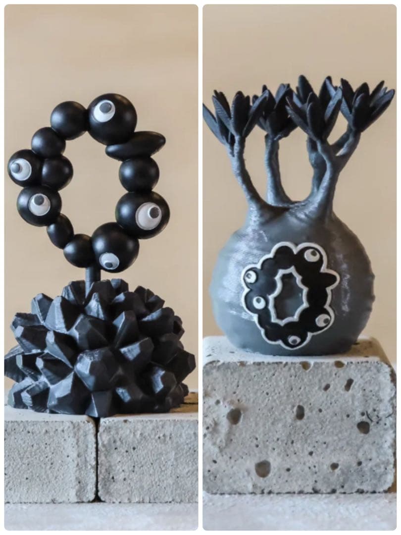 Mサイズセット LOBINDON ×ミャクミャク グラキリス亀甲竜モノクロver