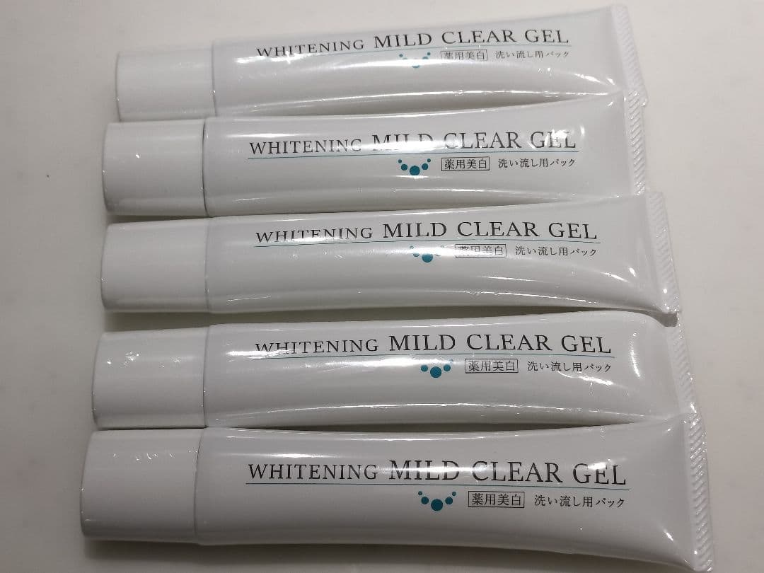 WHITENING MILD CLEAR GEL 洗い流し用パック 5本セット