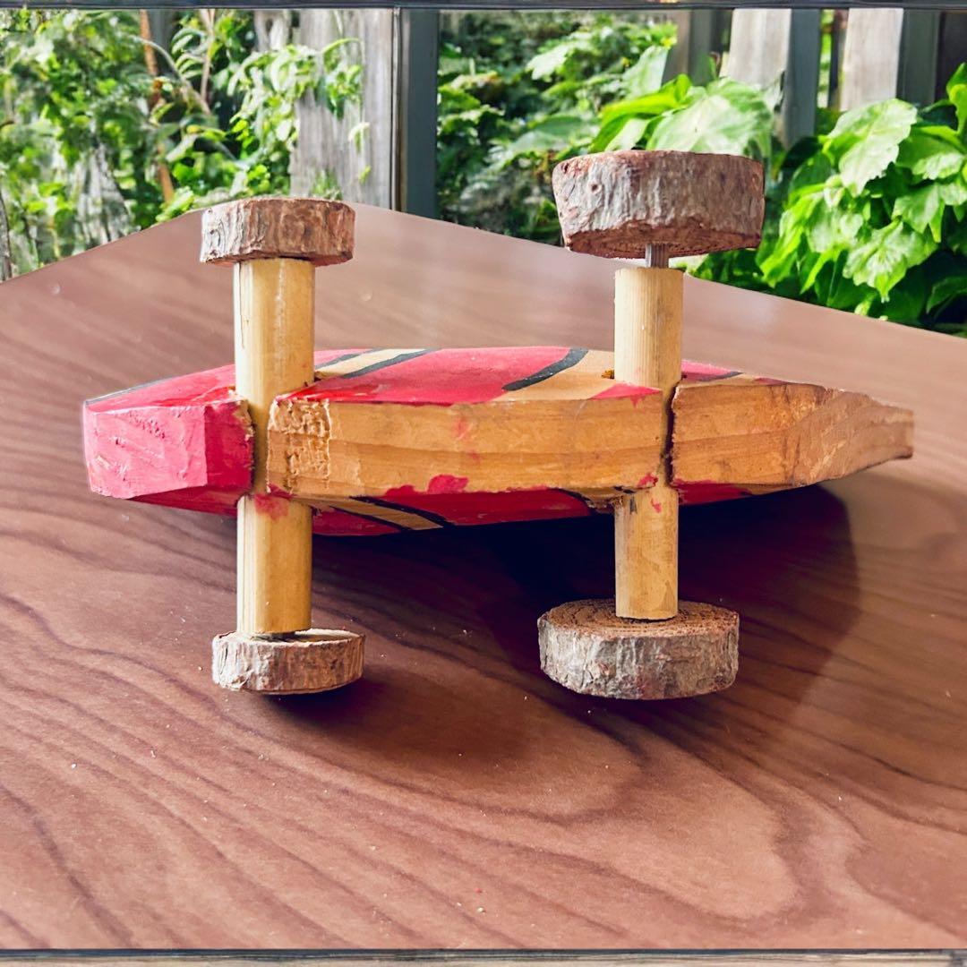 古玩 鹿児島県 郷土玩具 鹿児島神宮 鯛車（大） 全長15 ㌢ 民藝 縁起物